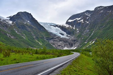 Jostedalsbreen Glacier - in the Norwegian Mountains