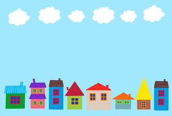 おうちフレーム　雲と空