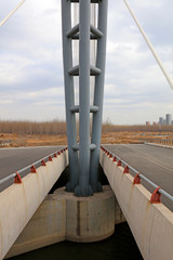 Obraz premium Bridge cable-stayed cable