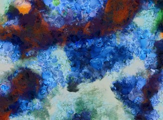 Abstract art grunge texture background. Dirty pattern for graphic design. Creative painting wallpaper. Vintage oil painting on canvas. Simple close up backdrop.