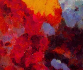 Weathered abstract grunge texture. Background with paint strokes and splashes. Pattern with dirty and blots elements. Retro oil style. Simple closeup template for graphic design