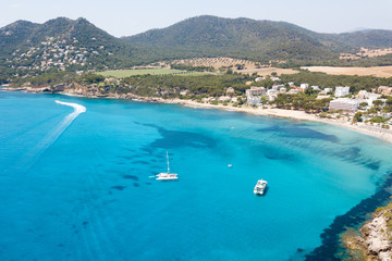 Bay near the town of Canyamel in Mallorca