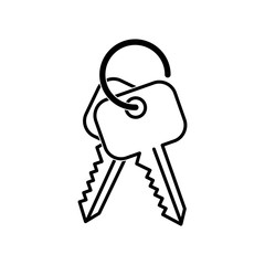 key icon trendy flat design