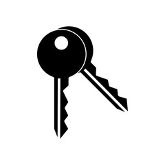 key icon trendy flat design