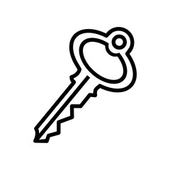 key icon trendy flat design