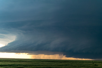 Supercell in Leoti, Kansas in the Central Plains