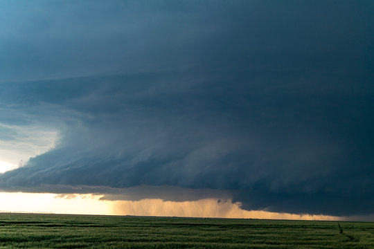 Supercell in Leoti, Kansas in the Central Plains