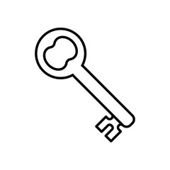 key icon trendy flat design