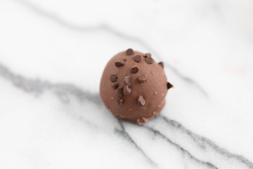 Chocolate chip cookie dough truffle