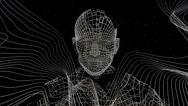 abstract background with face