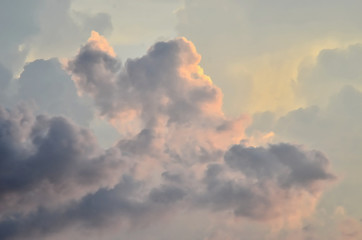 Nice clouds in cloudy sky