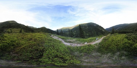 360 degree Panorama of Tatra Mountains © Ruchacz
