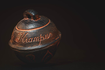 Antike Krampus Schelle, Glocke - antique Bell at Krampus day