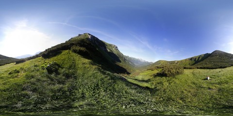 360 degree Panorama of Tatra Mountains © Ruchacz