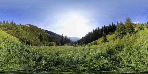 360 degree Panorama of Tatra Mountains © Ruchacz