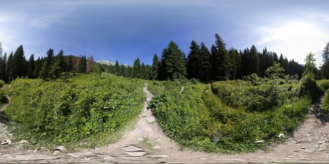 360 degree Panorama of Tatra Mountains © Ruchacz
