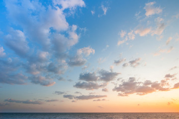 Clouds at sunset