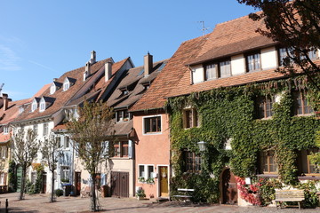 Historische Gebäude in der Altstadt von Engen in Süddeutschland