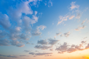 Clouds at sunset