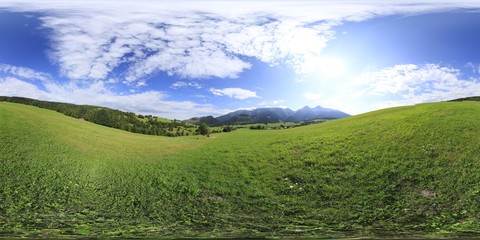 360 degree Panorama of Tatra Mountains © Ruchacz