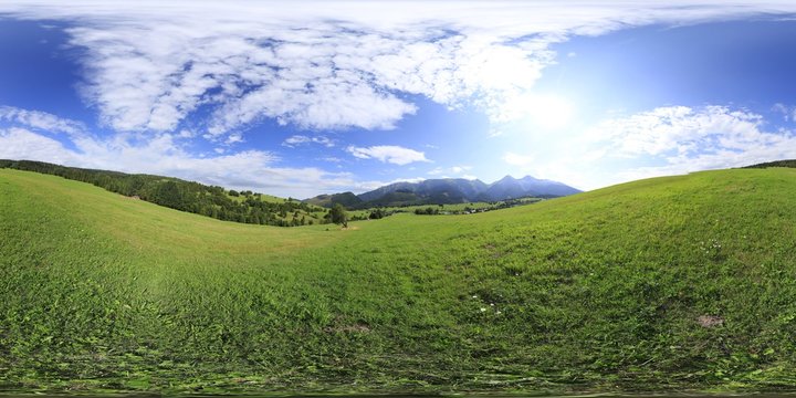 360 degree Panorama of Tatra Mountains