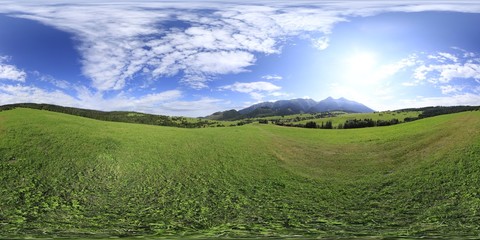 360 degree Panorama of Tatra Mountains © Ruchacz