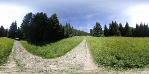 360 degree Panorama of Tatra Mountains