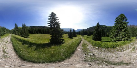 360 degree Panorama of Tatra Mountains