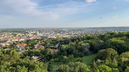 aerial view of the city