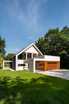 Modern house with garden