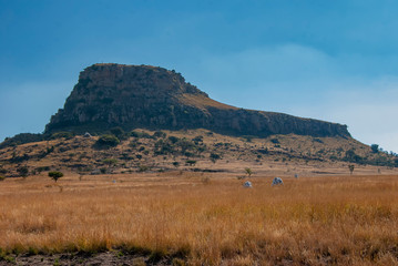 The site of the Battle of Isandlwana between the British Army and Zulus that took place on 22nd January 1879.