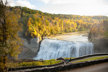 autumn in Letchworth state park in upstate New York