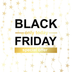 Black Friday poster. Special offer