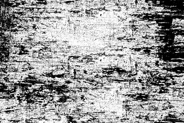 Grunge black and white. Abstract monochrome background. Vector pattern of scratches, chips, scuffs. Vintage worn surface. Old wall texture