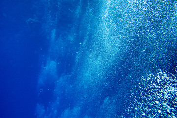 Underwater view of the sea surface
