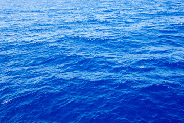 Sea background . Blue water with sun reflections