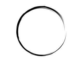 Grunge circle made of black paint.Grunge oval frame made for your design.Grunge artistic frame made with art brush.