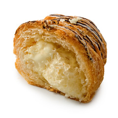 isolated image of tasty croissant closeup