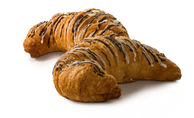 isolated image of tasty croissant closeup