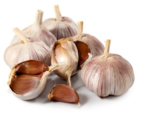 Isolated image of garlic closeup