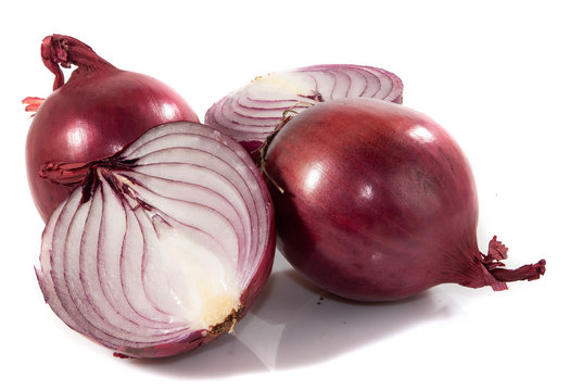 Isolated image of onion closeup