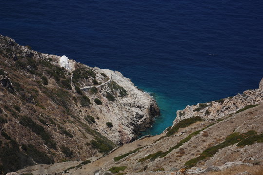 Sikinos, Greece, a small, beautiful and secluded island in the Aegean sea.