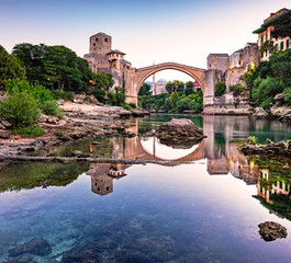 Mostar Bridge in the morning