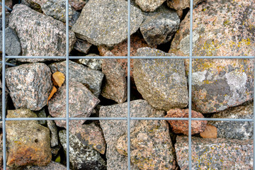 Granite crushed stone. Stone background. texture, pattern