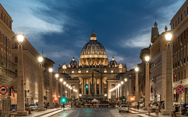 Fototapeta na wymiar Petersdom in Rom
