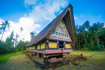 Bai is a men's traditional meeting house, historical place, Airai state, Palau, Micronesia, Pacific