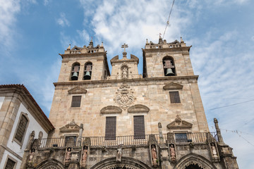 architectural detail of Braga Cathedral, Portugal