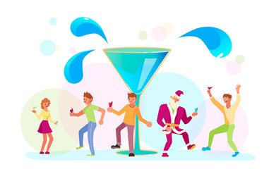 Flyer for cocktail party