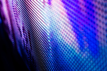 CloseUp LED blurred screen. LED soft focus background. abstract background ideal for design.