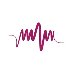 sound wave logo vector